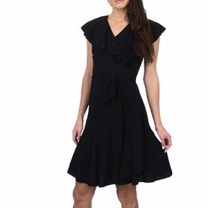 NWT Juicy Coutour Flirty Wrap Dress Black Size:14